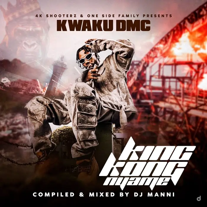 A picture of Kweku DMC. Artwork for 'DJ Manni - Kweku DMC (King Kong Nyame) Mixtape Vol.1'